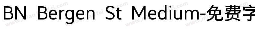 BN Bergen St Medium字体转换